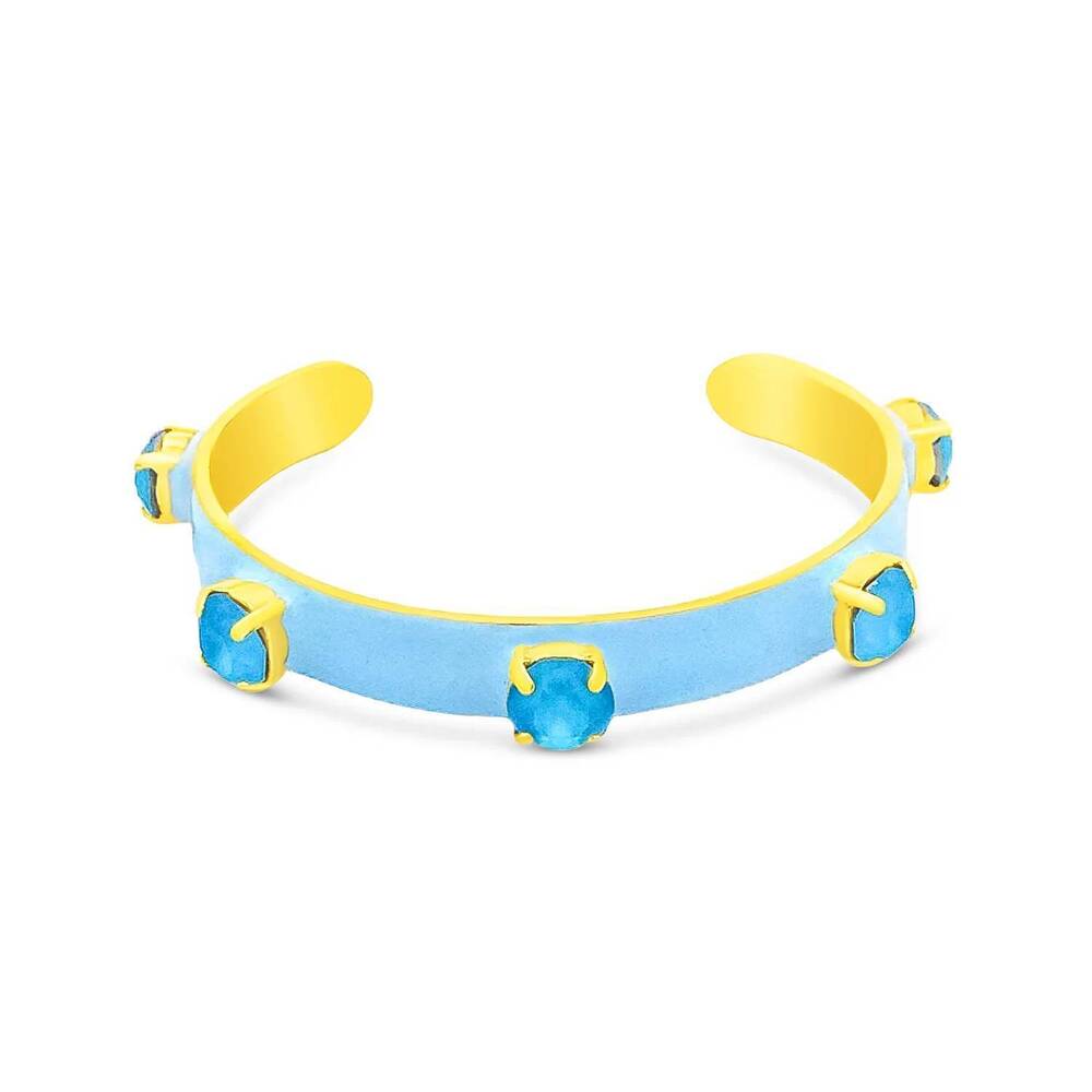NEW TOVA women's kennedy cuff bracelet in light blue
